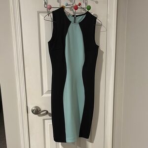 Elegant Black and Blue Women's Dress. Size 4, never worn